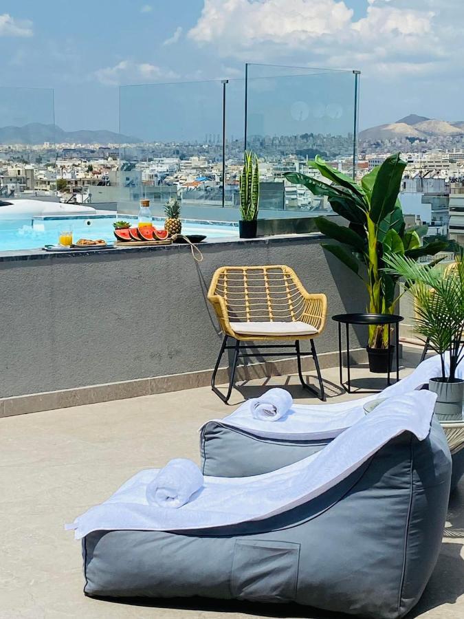 New 2Bd Aprt With Shared Rooftop Pool E2 Athén Kültér fotó
