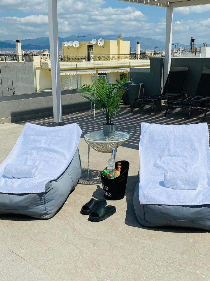 New 2Bd Aprt With Shared Rooftop Pool E2 Athén Kültér fotó