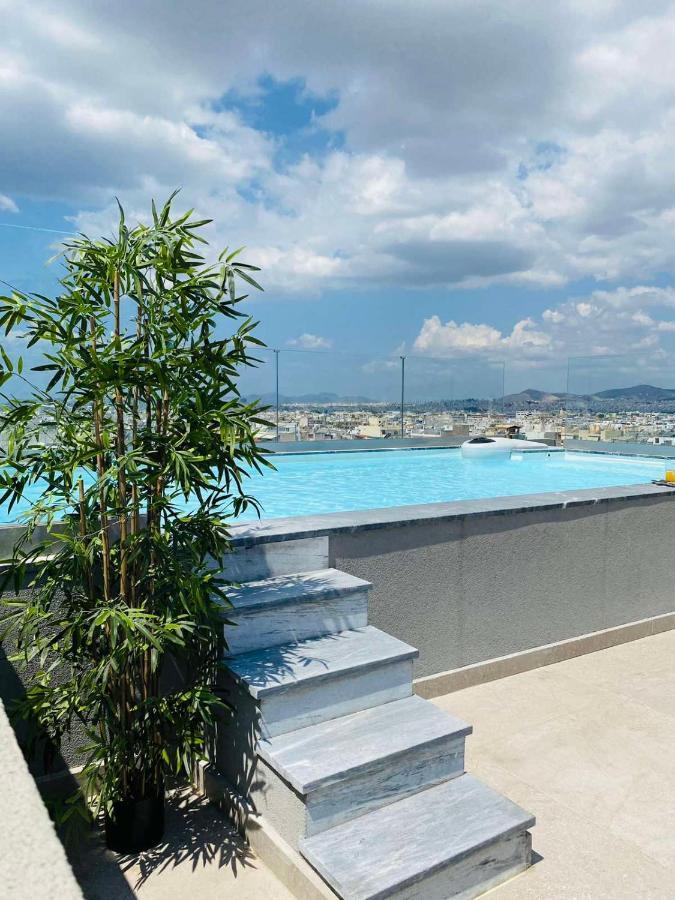 New 2Bd Aprt With Shared Rooftop Pool E2 Athén Kültér fotó