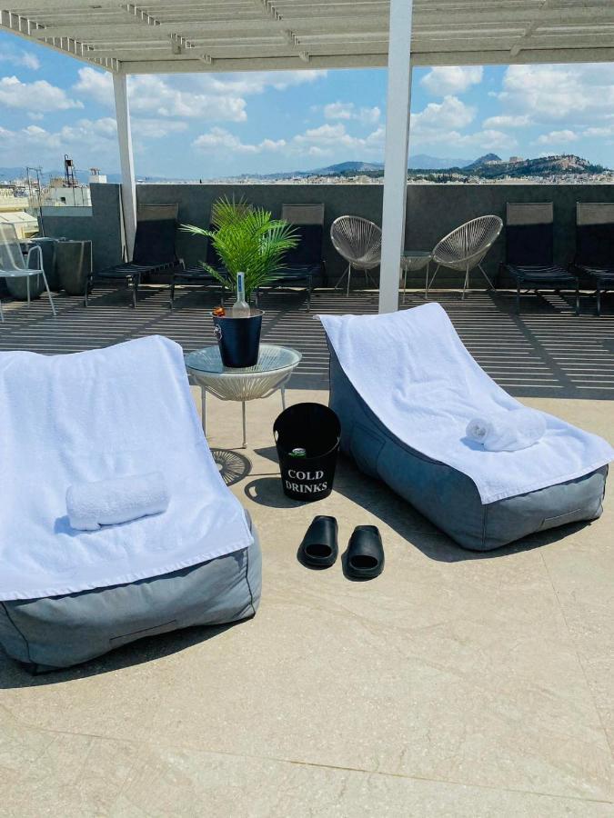 New 2Bd Aprt With Shared Rooftop Pool E2 Athén Kültér fotó