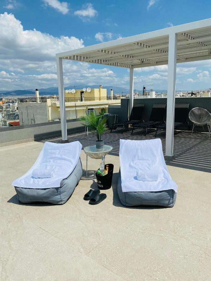 New 2Bd Aprt With Shared Rooftop Pool E2 Athén Kültér fotó